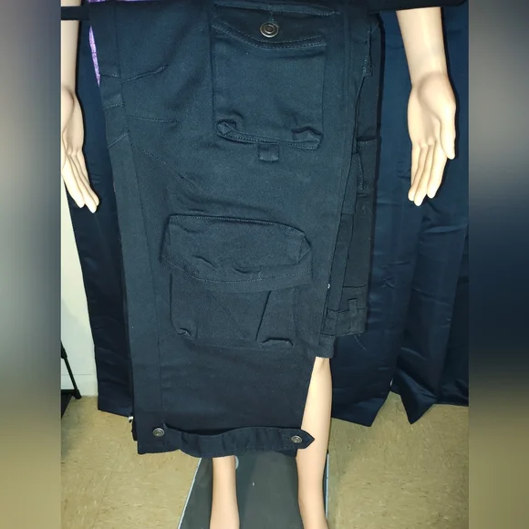 Black Cargo Pants - Picture 3 of 4